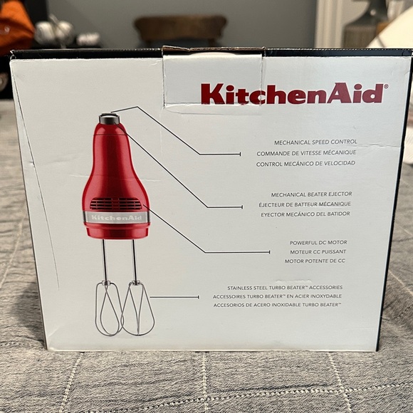 KitchenAid Ultra Power Red Hand Mixer-New in Box - Picture 2 of 6